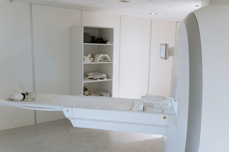 A CT scanner ready for a scan
